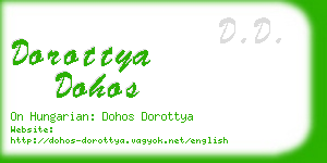 dorottya dohos business card